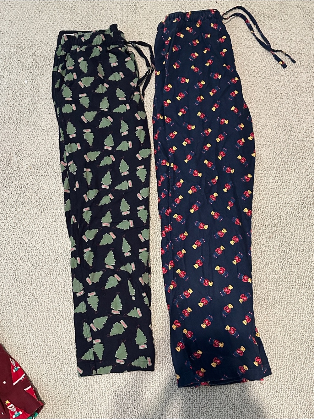 J. Crew & Ralph Lauren Flannel Mens Pajama PJ Pants Polo Bear and Trees Sz M